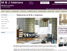 Tablet Screenshot of mj-interiors.co.uk